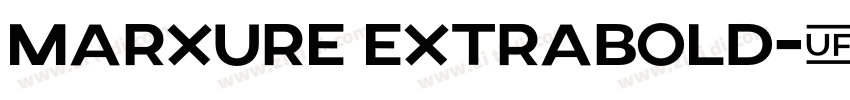 Marxure ExtraBold字体转换